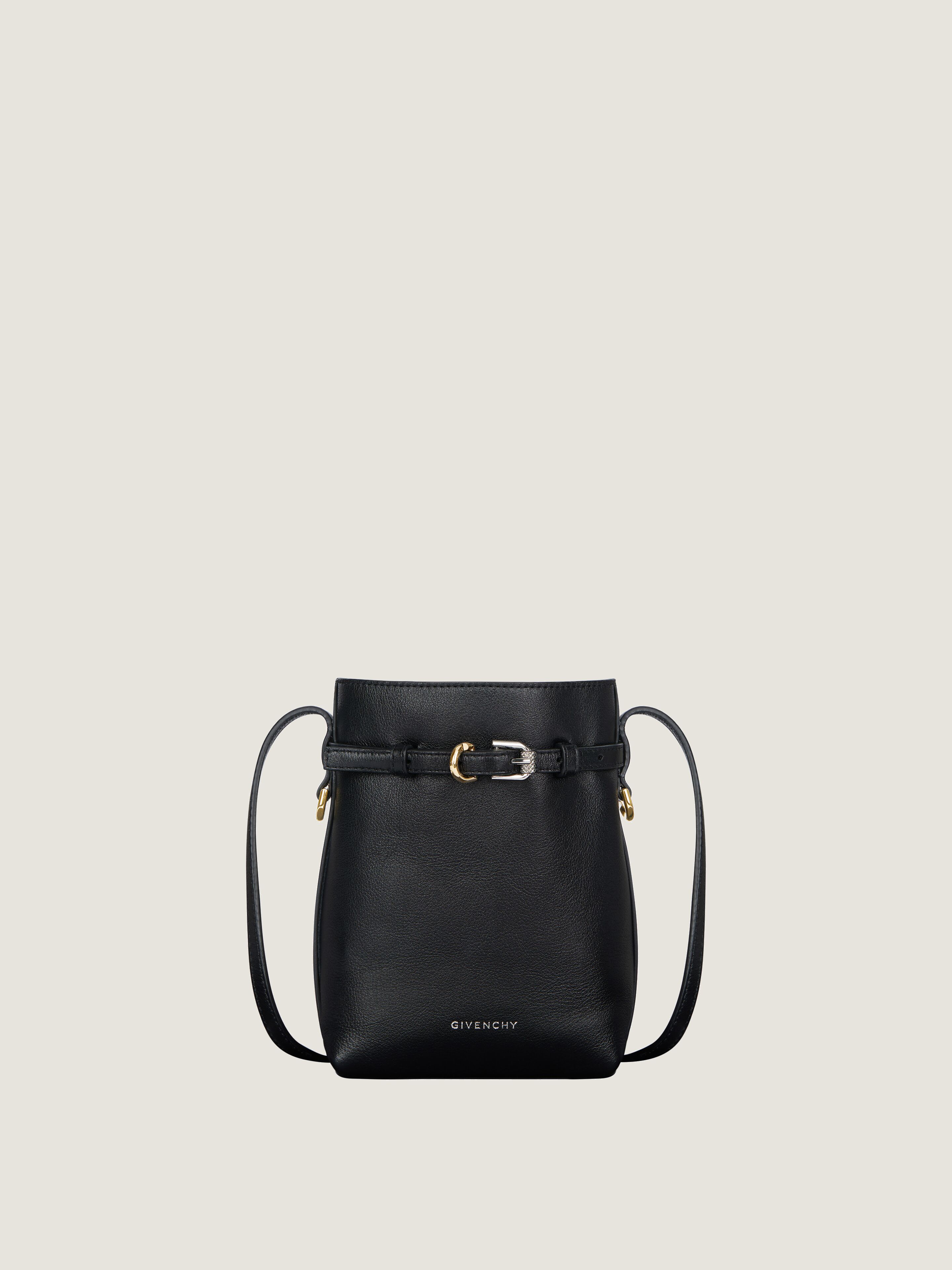 Voyou phone pouch in leather